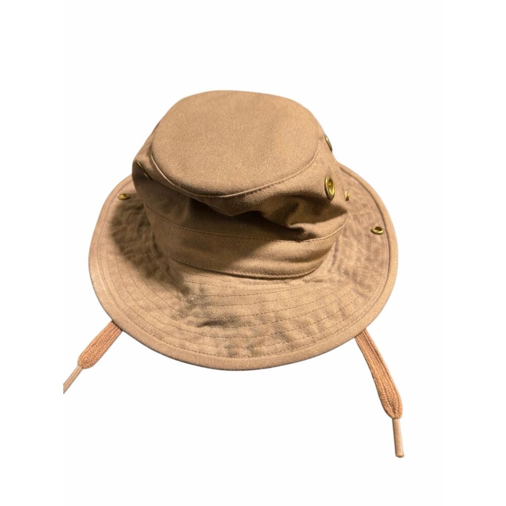 The Tilley Endurables Hat Cotton Canvas 
 Safari Boonie Cap Size 6 7/8 Brown